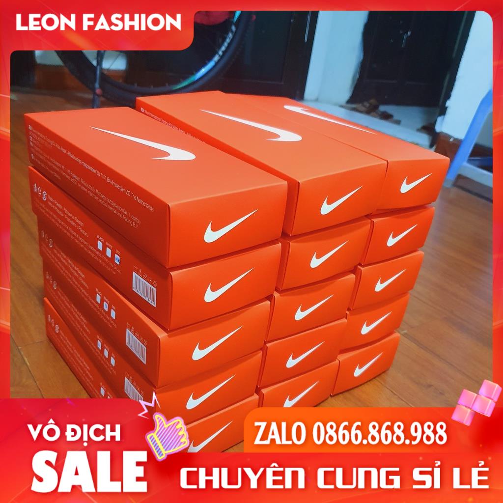 Tất NIKE cổ ngắn Màu nổi bật [Hộp 5 Đôi] Vớ Nam Nữ Thể thao Dệt kim Cao cấp QUÀ TẶNG - Kho sỉ tất