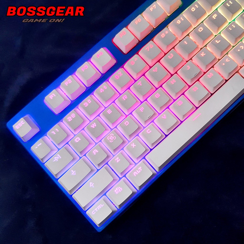 Bàn Phím Cơ Armscool HK107 RGB màu Xanh Trắng ( Blue Switch, LED RGB )