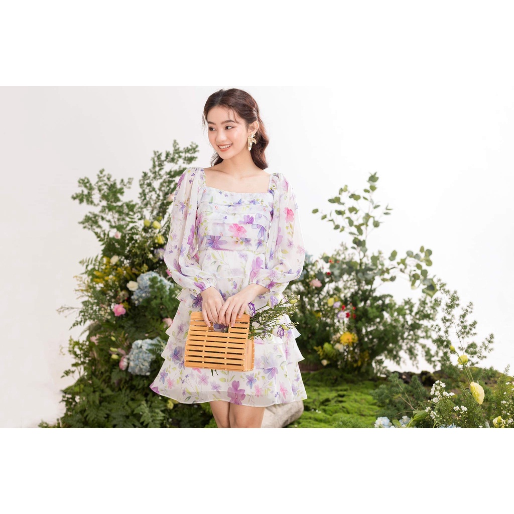 TIELA Đầm váy tay phồng xếp tầng-Lalisa Dress | BigBuy360 - bigbuy360.vn