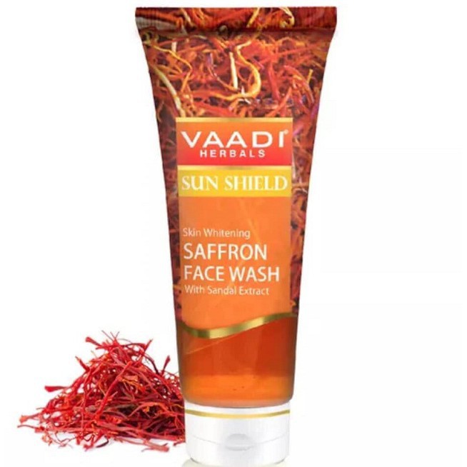 Sữa Rửa Mặt Saffron Face Wash Vaadi Ấn Độ 60ml Chiết Xuất Nhụy Hoa Nghệ Tây