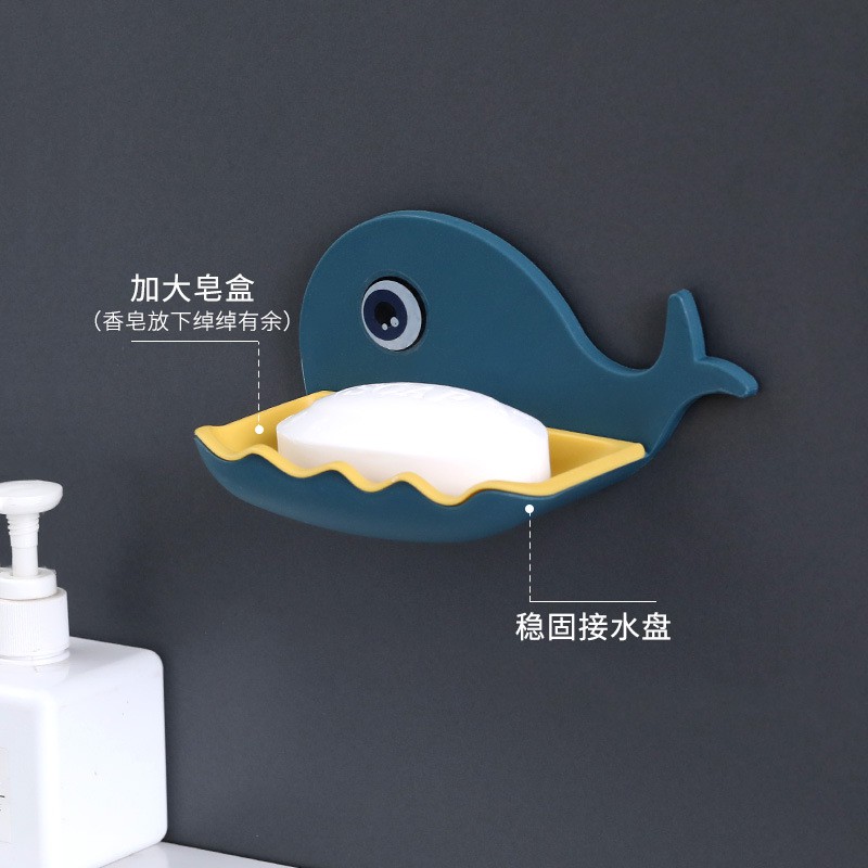 Giá đỡ xà phòng hình cá voi dễ thương tiện dụng cho nhà tắm