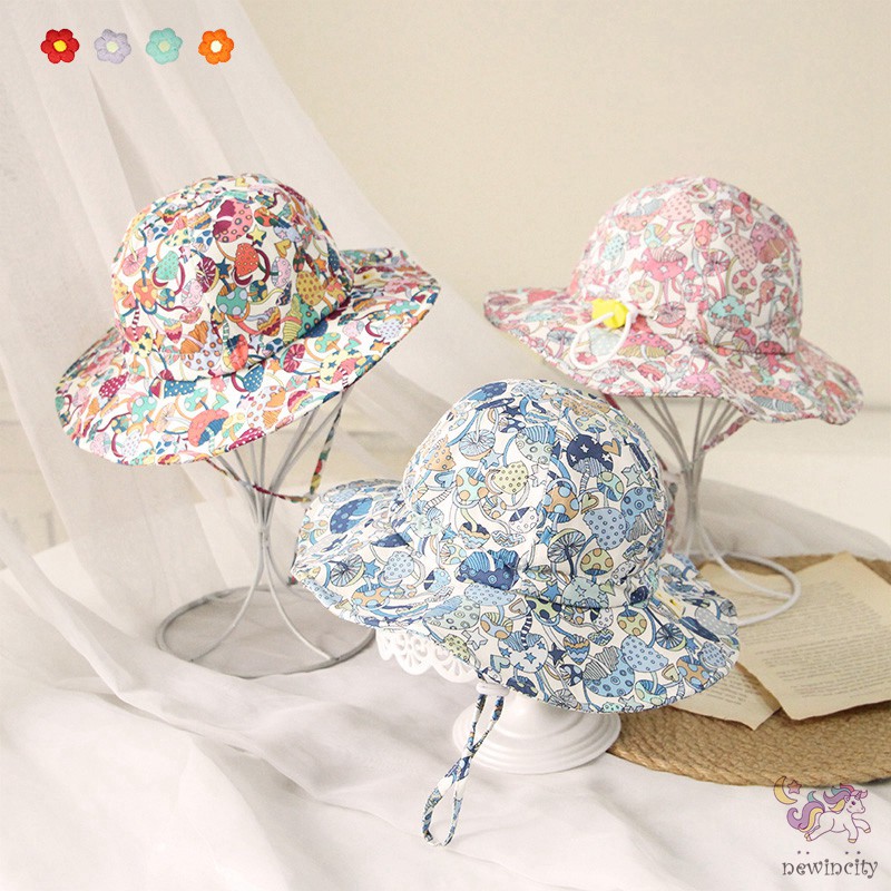 Nón Bucket Hoạ Tiết Hoạt Hình Phong Cách Hàn Quốc Thời Trang Cho Bé