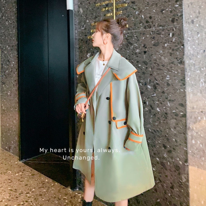 ( ORDER ) Áo Mangto Dài Qua Gối Phối Viền Màu | BigBuy360 - bigbuy360.vn