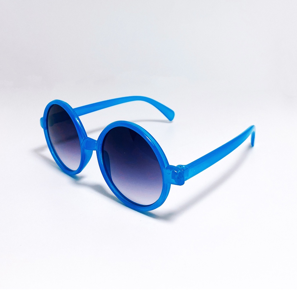 Kính mát trẻ em cao cấp JJ2022021 kiểu kính hình tròn đơn giản đáng yêu dành cho bé trai và bé gái từ 1 đến 5 tuổi