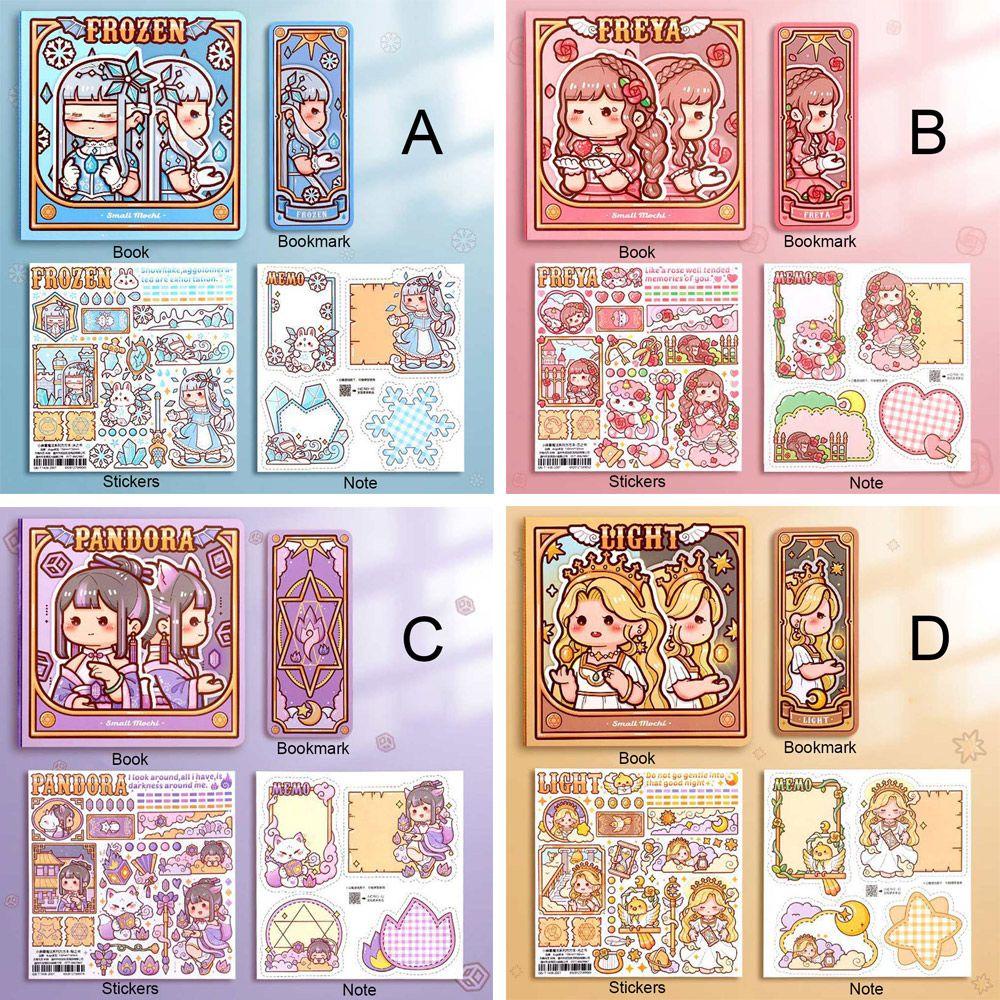 PISTA Bộ Sticker Dán Trang Trí Sổ Tay Hình Nàng Tiên Xinh Xắn
