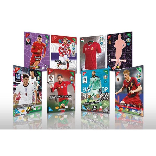 Pack 8 thẻ Panini 2021 Euro Kick Off | Thẻ cầu thủ bóng đá chính hãng | The Lucky Cards