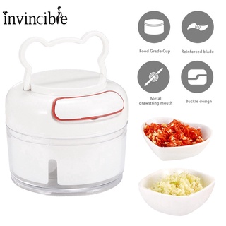Mini Manual Garlic Crusher /Multifunction Hand Pull Food Chopper/ Vegetable Fruit Twist Shredder