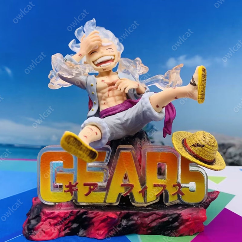 Mô Hình Nhân Vật One Piece Gear 5 Luffy  Nika Fruit Awakening VS Kaidou 10cm Monkey D Luffy PVC Figure Wano Version Gear Fifth Wanokuni Anime Onepiece Straw Hat Pirate