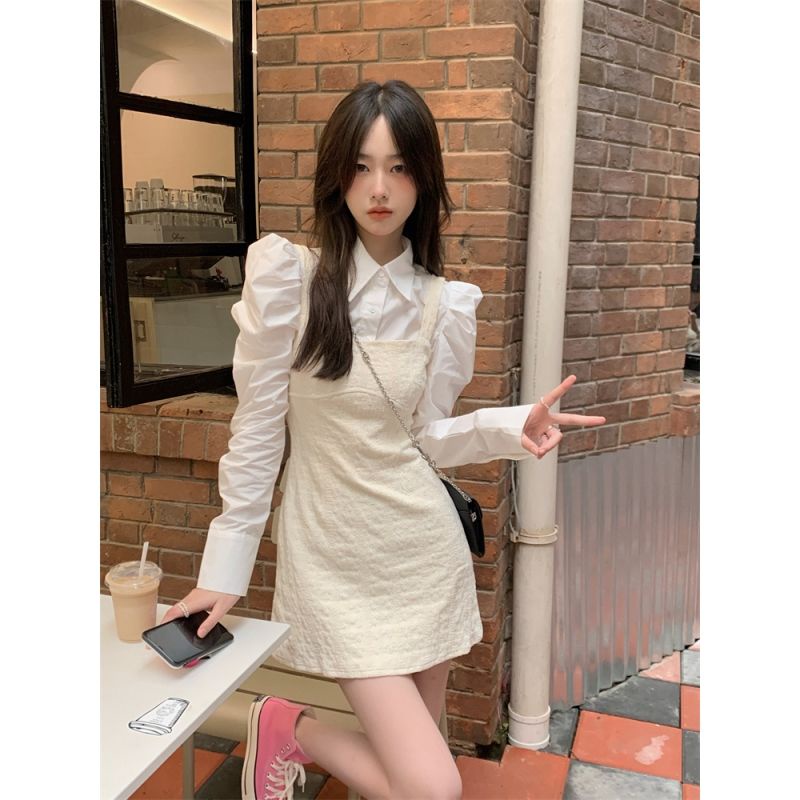 Đầm Hai Dây Ôm Eo Thời Trang Mùa Thu Quyến Rũ Cho Nữ