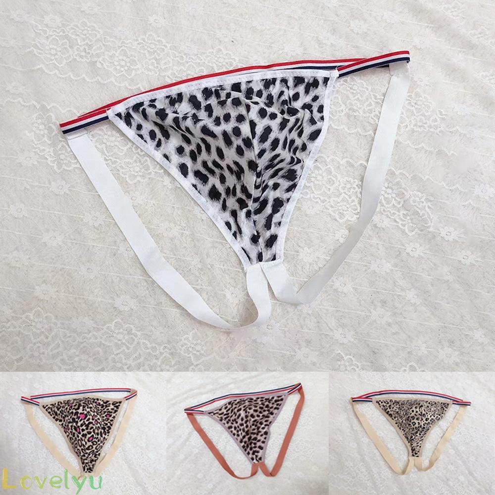 &lt;READY STOCK&gt;Men's Underwear Fashionable High Elasticity Leopard Print Low Waist Plus Size100% brand new！