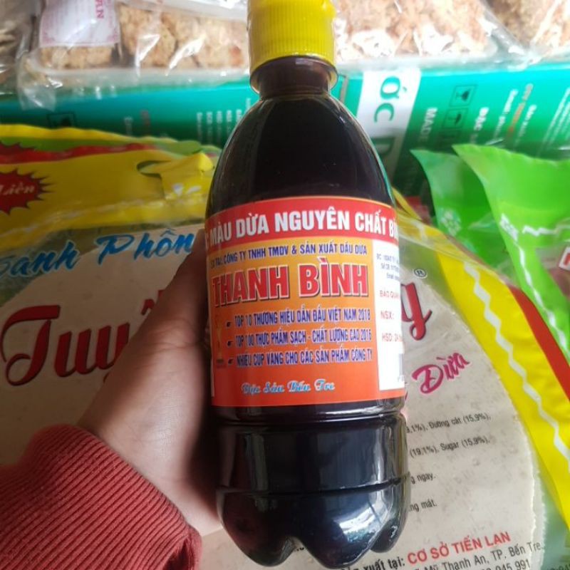 Nước màu dừa bến tre nguyên chất ko pha 500ml ( hàng cty hsd 2năm)