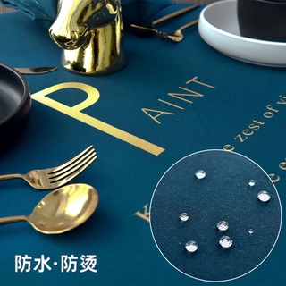 ™Khăn Trải Bàn Tròn Không Thấm Nước Chống Dầu Sang Trọng