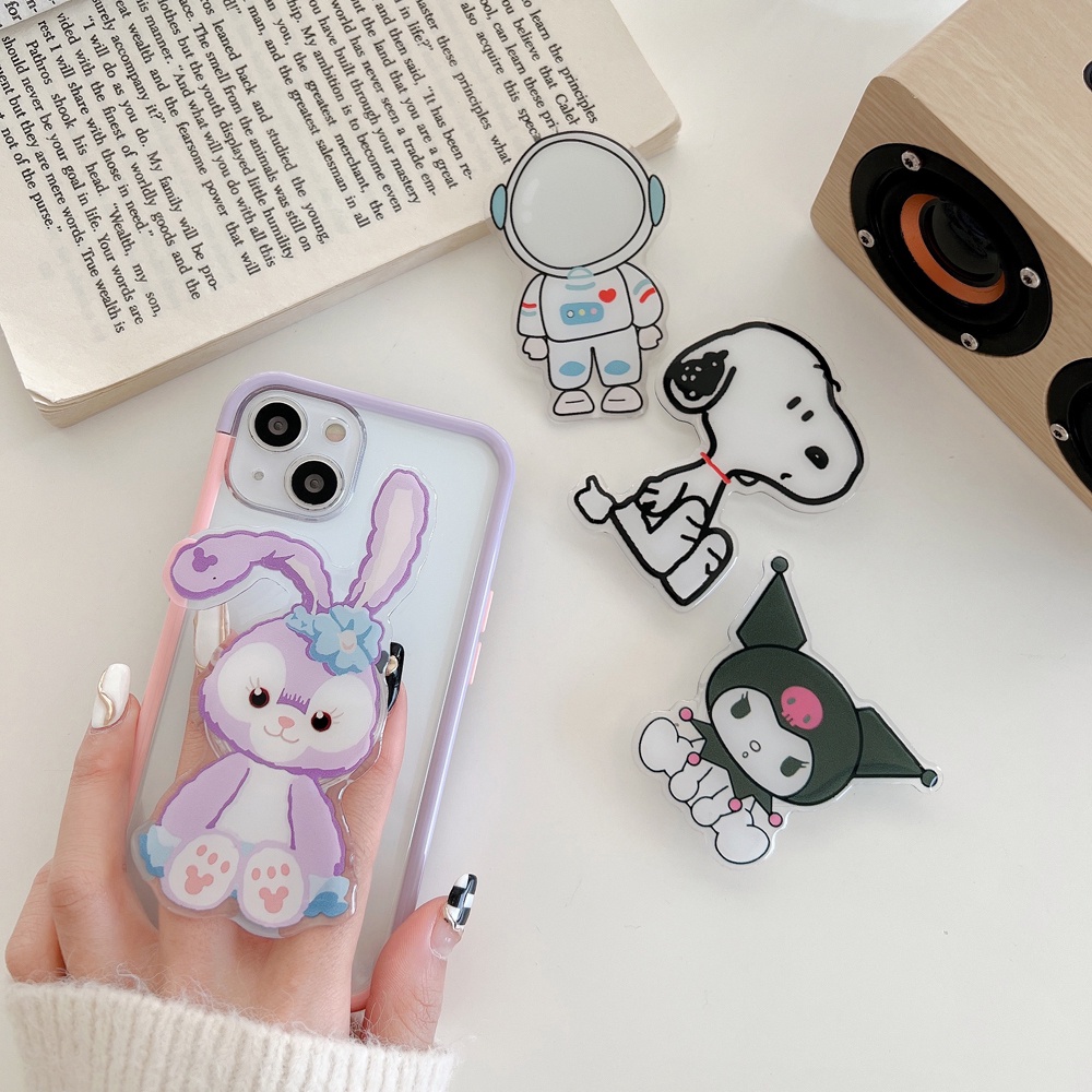 Giá Đỡ Điện Thoại Đeo Ngón Tay Kiểu Dáng Hoạt Hình Xinh Xắn Dành Cho Iphone