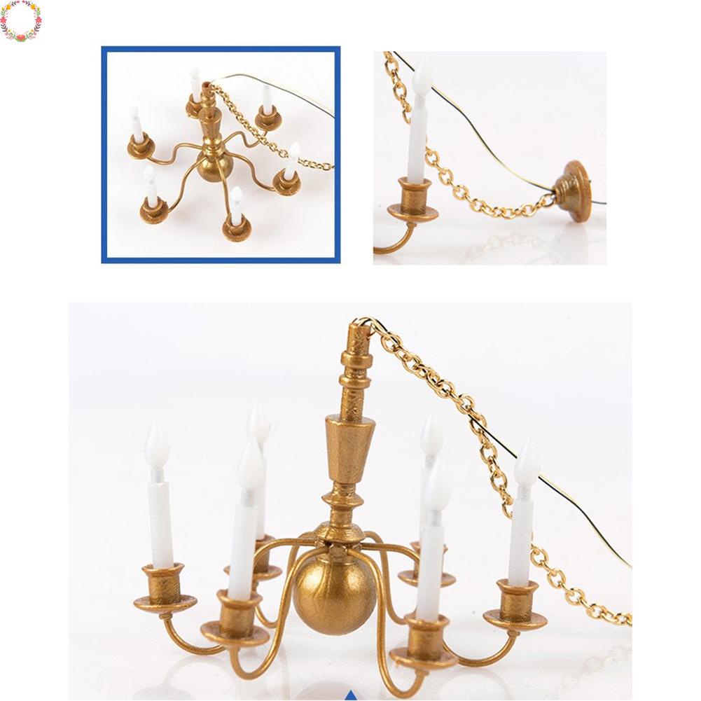 1 Mô Hình Đèn Chùm Bằng ABS + Kim Loại Độc Đáo Trang Trí Nhà Cửa