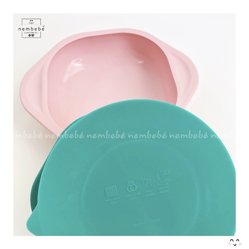 Ảnh Thật Bát Ăn Dặm Silicon Cao Cấp BPA Free Cho Bé Thương Hiệu BobbyDoll - NemBeBé