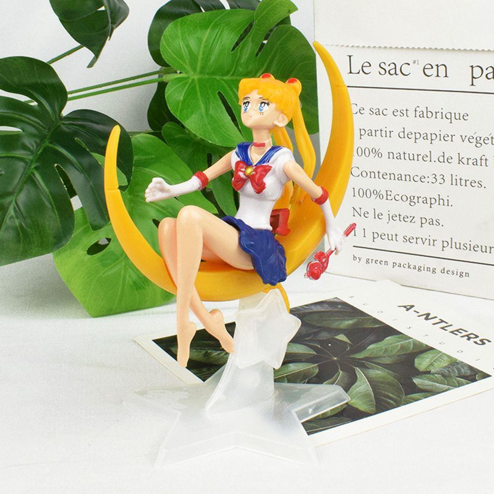 Mô Hình Thủy Thủ Mặt Trăng Hoạt Hình Trang Trí Bánh Kem