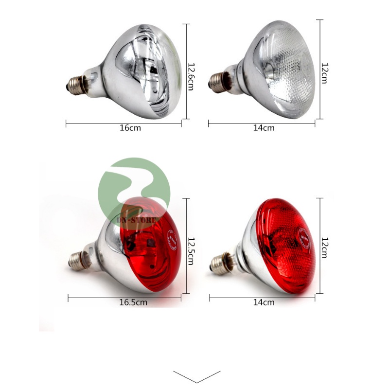 Bóng đèn úm gà con Dương ninh 100w, 150w, 200w, 250w BD60