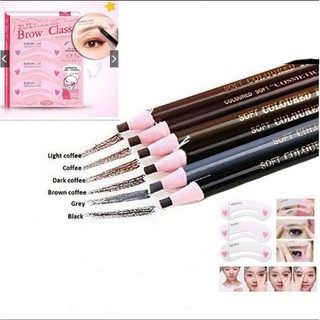 Combo 3 khuôn kẻ chân mày tặng chì xé kẻ chân mày