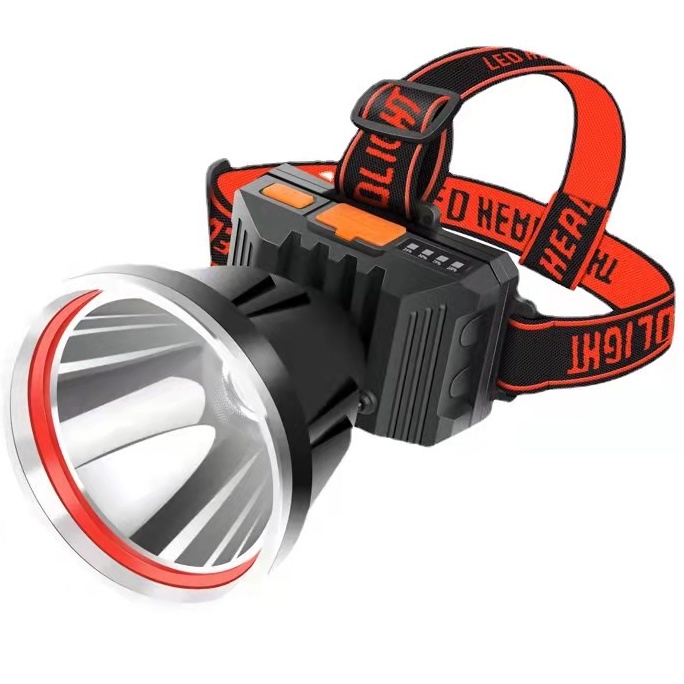 Đèn Pha Đội Đầu Siêu Sáng 10000M Màu Cam Siêu Sáng Có Thể Sạc Lại Dùng Trong Trường Hợp Khẩn Cấp