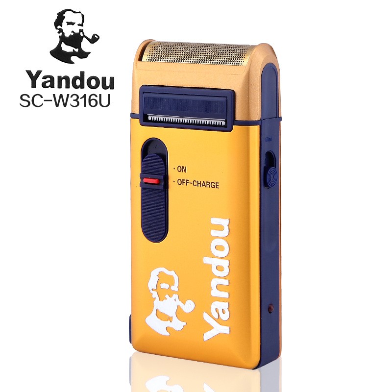 Máy Vàng - Máy Cạo râu Yandou màu vàng siêu bền, cầm tay giá rẻ tiện lợi - MCR-VÀNG
