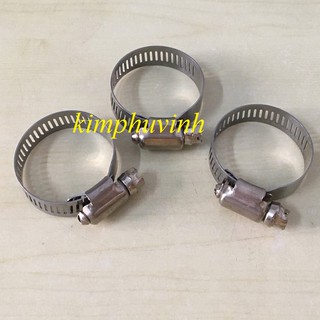 02 CÁI D27 - CỔ DÊ INOX PHI 27 - CÙM CỔ DÊ INOX 27mm