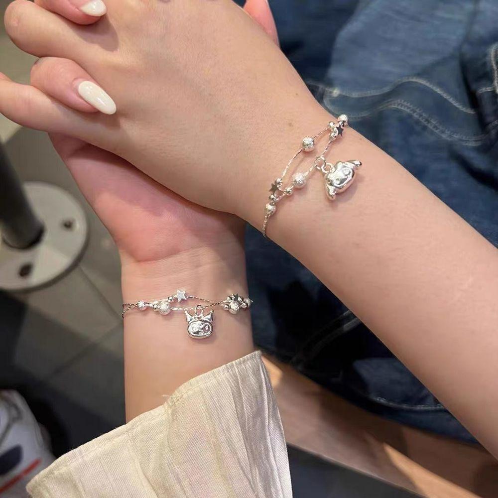 Vòng Đeo Tay Họa Tiết Hoạt Hình Kuromi Melody Dễ Thương Xinh Xắn