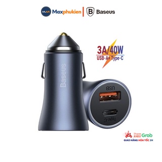 Tẩu sạc xe hơi 40w  2 cổng (USB A+ Type- C) - Tẩu sạc nhanh ô tô cho điện thoại và máy tính bảng