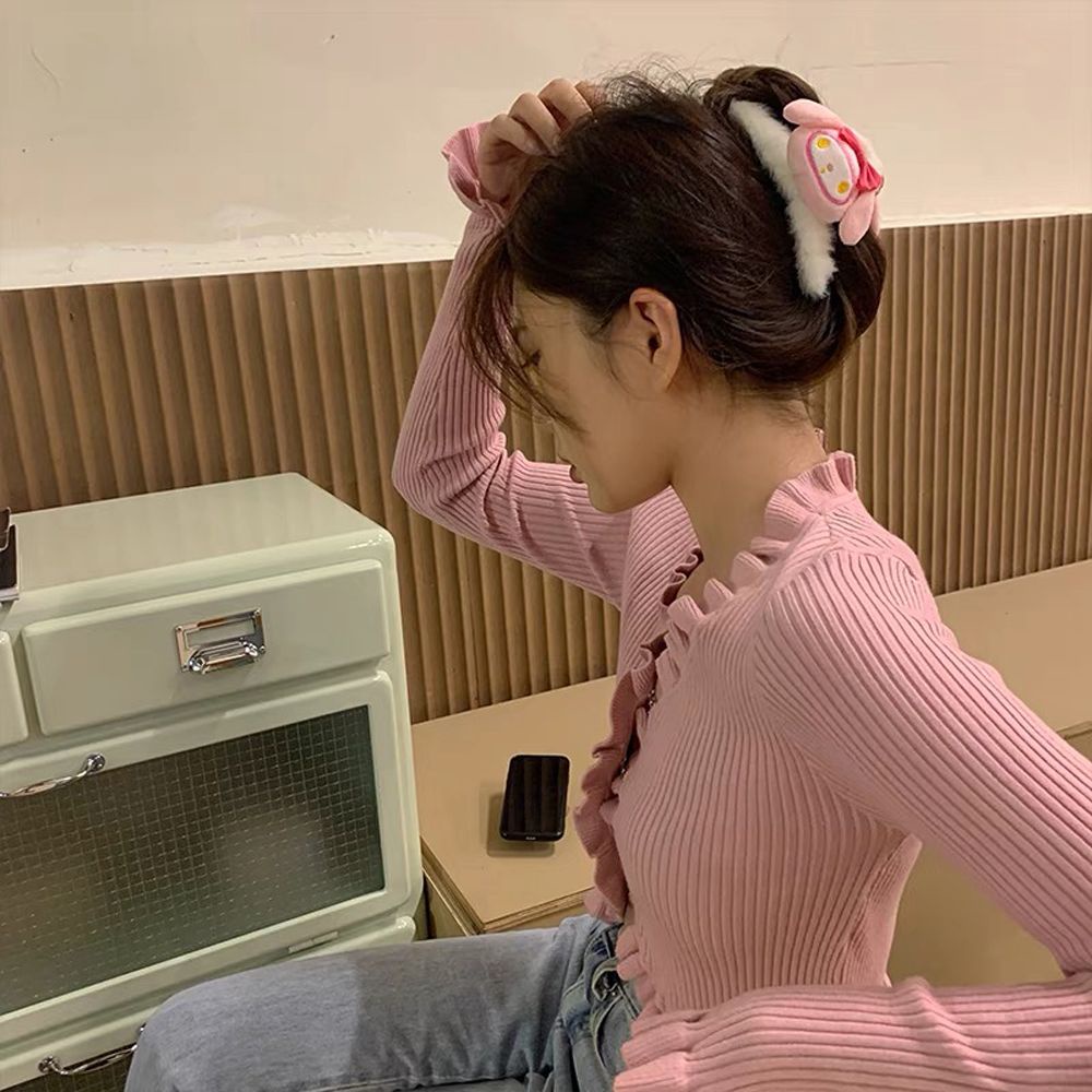 Giá đỡ kẹp tóc hình cà rốt/cua hoạt hình Melody phong cách Hàn Quốc cho nữ