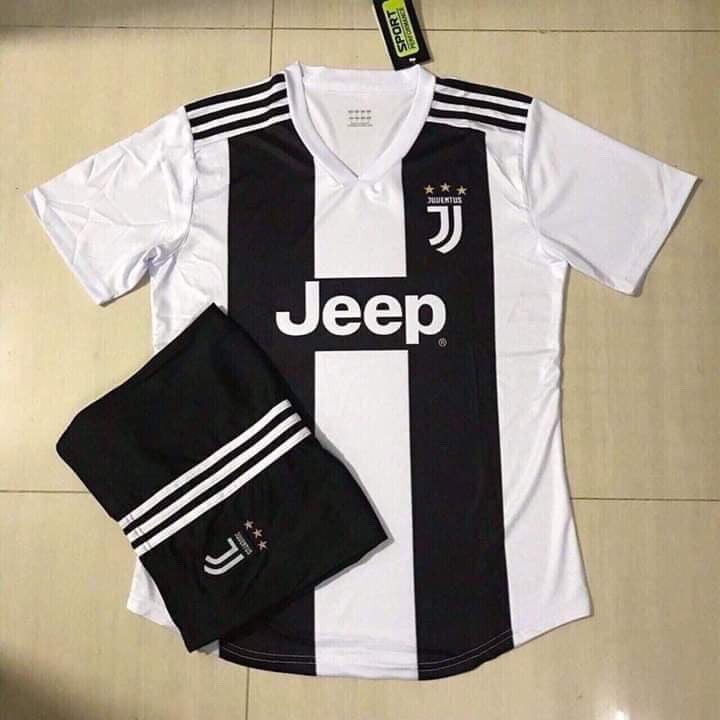 Bộ Quần Áo Bóng Đá Juventus Sọc Mới Nhất 2019-2020 (Miễn Phí In Tên Số ) - Quần Áo Đá Banh Mới Nhất