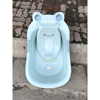 Chậu Tắm Trẻ Em Hình Ếch Việt Nhật Kèm Máng – Nhựa Cao Cấp, Kích Thước 80×50cm