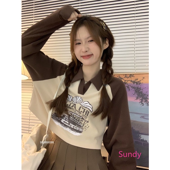 Áo Sơ Mi Tay Dài In Họa Tiết Khối Màu Phong Cách Vintage Thời Trang Mùa Thu Dành Cho Nữ Plus Size