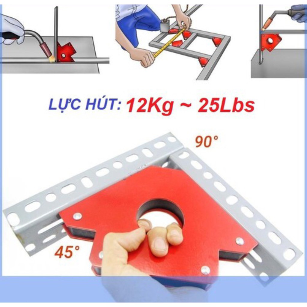 Ke góc nam châm 25LBS lực hút 12Kg