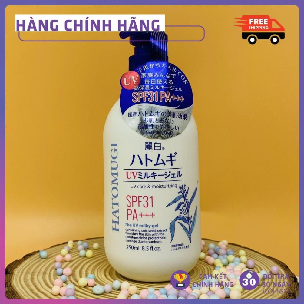 Sữa dưỡng thể Hatomugi SPF31 PA+++ 250ml dưỡng thể chống nắng trắng da Tokyo Mart | BigBuy360 - bigbuy360.vn