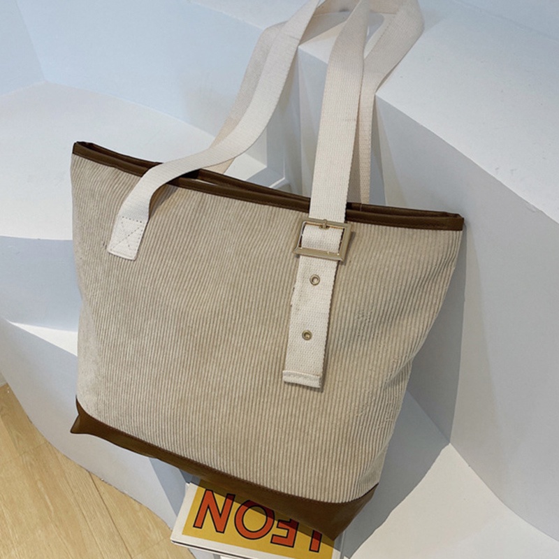 Túi xách canvas khâu đơn giản sức chứa lớn