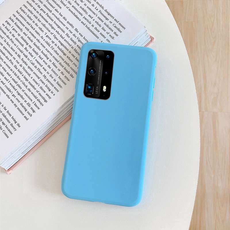 Ốp điện thoại silicon màu kẹo trơn Huawei P40 P40 Pro P30 P30 Pro P20 Pro P30 Lite Huawei P40 P40Pro P30 P30Pro P20Pro