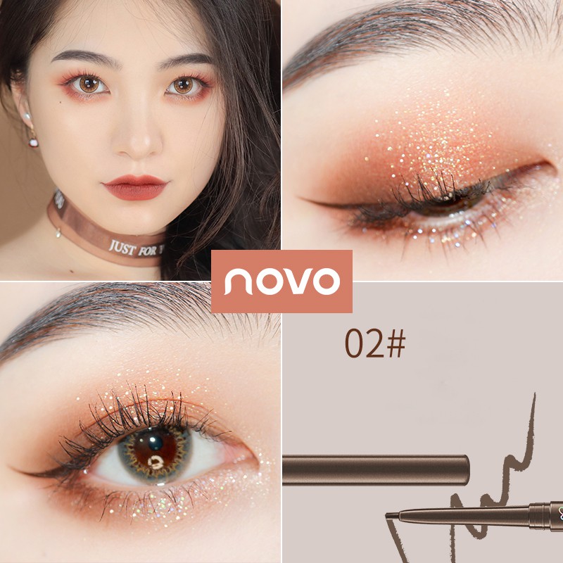 Bút kẻ mắt Novo 6 màu lâu trôi chống thấm nước và mồ hôi tùy chọn | BigBuy360 - bigbuy360.vn