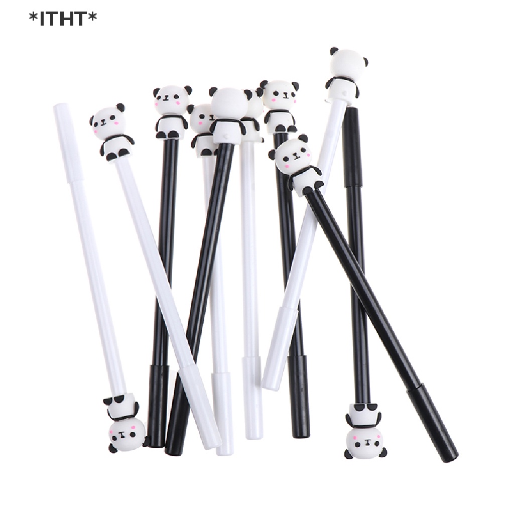 Set 5 Bút Mực Gel Họa Tiết Gấu Trúc Hoạt Hình Phong Cách Trung Hoa Dễ Thương Dành Cho Học Sinh