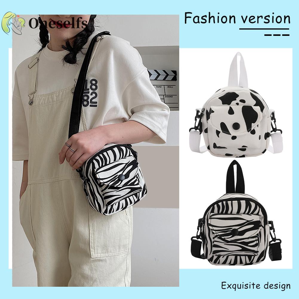 COD√OS❀Fashion Women Canvas Print Messenger Bag Casual Ladies Small Handbags Purse