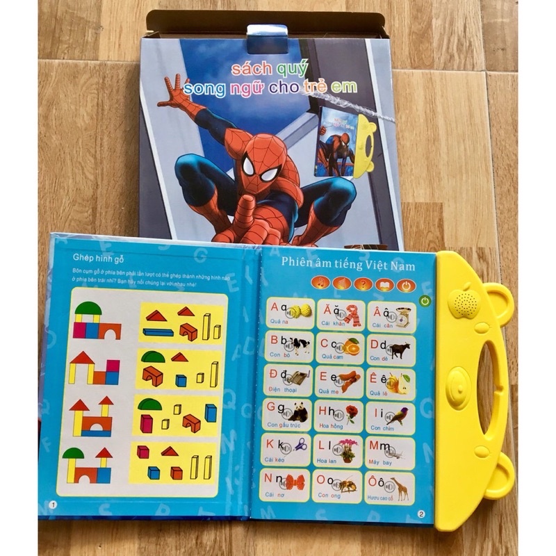 Sách song ngữ Anh _ Việt, sách song ngữ điện tự cho bé