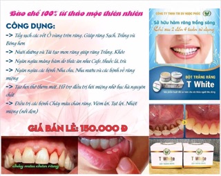 Bột trắng răng Twhite