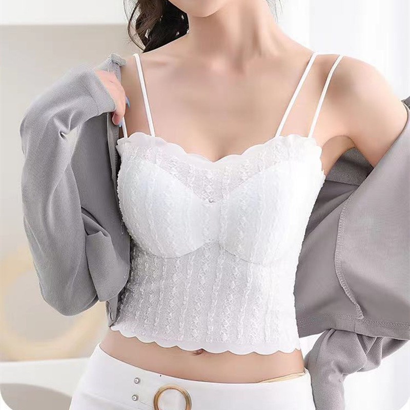 Áo bra Nữ đẹp ren tôn vòng một sexy quyến rũ thiết kế 2 dây thoáng mát mẫu BRA14