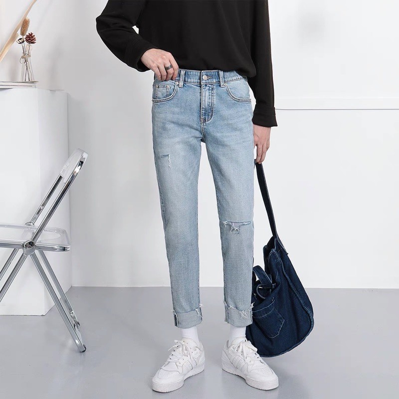 QUẦN JEANS SKINNY CO DÃN R2C FORM UNISEX (có hình chụp thật)