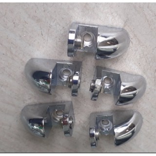 Combo 10 Kẹp đợt kính 12mm - Hợp kim mạ Niken bóng - 2013.7211.12