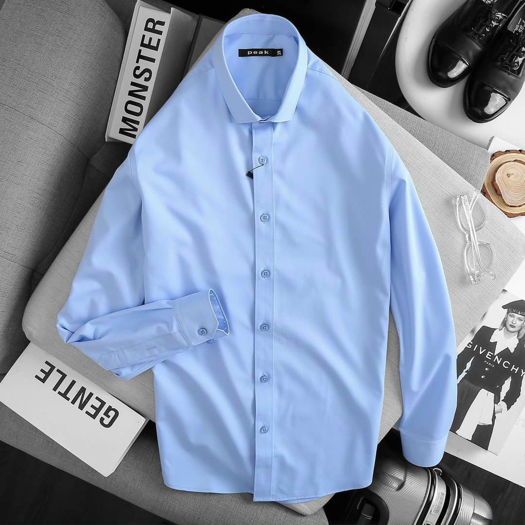 Áo sơ mi dài tay nhiều màu, chất liệu dày dặn, màu sắc trẻ trung năng động, thiết kế thời trang