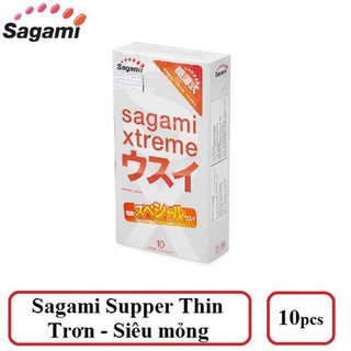 Bộ 3 Hộp 30 cái Bao cao su Cao cấp Sagami Xtreme super thin - Cam kết chính hãng Nhật bản
