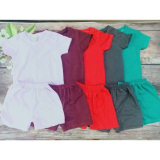 Set 5 bộ bé trai/ bé gái 7-22kg cotton 4chiều trộn màu