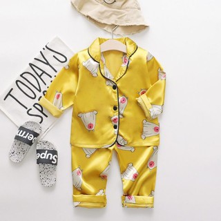 Bộ ngủ pijama cho bé hình gấu mẫu 2