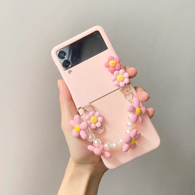 [HOT DEAL] Ốp lưng Samsung Z Flip 3 / Z Flip 4 siêu mỏng dây ngọc đính hoa  Z Flip 4 / Z Flip3 / ZFlip3 / ZFLIP4 F