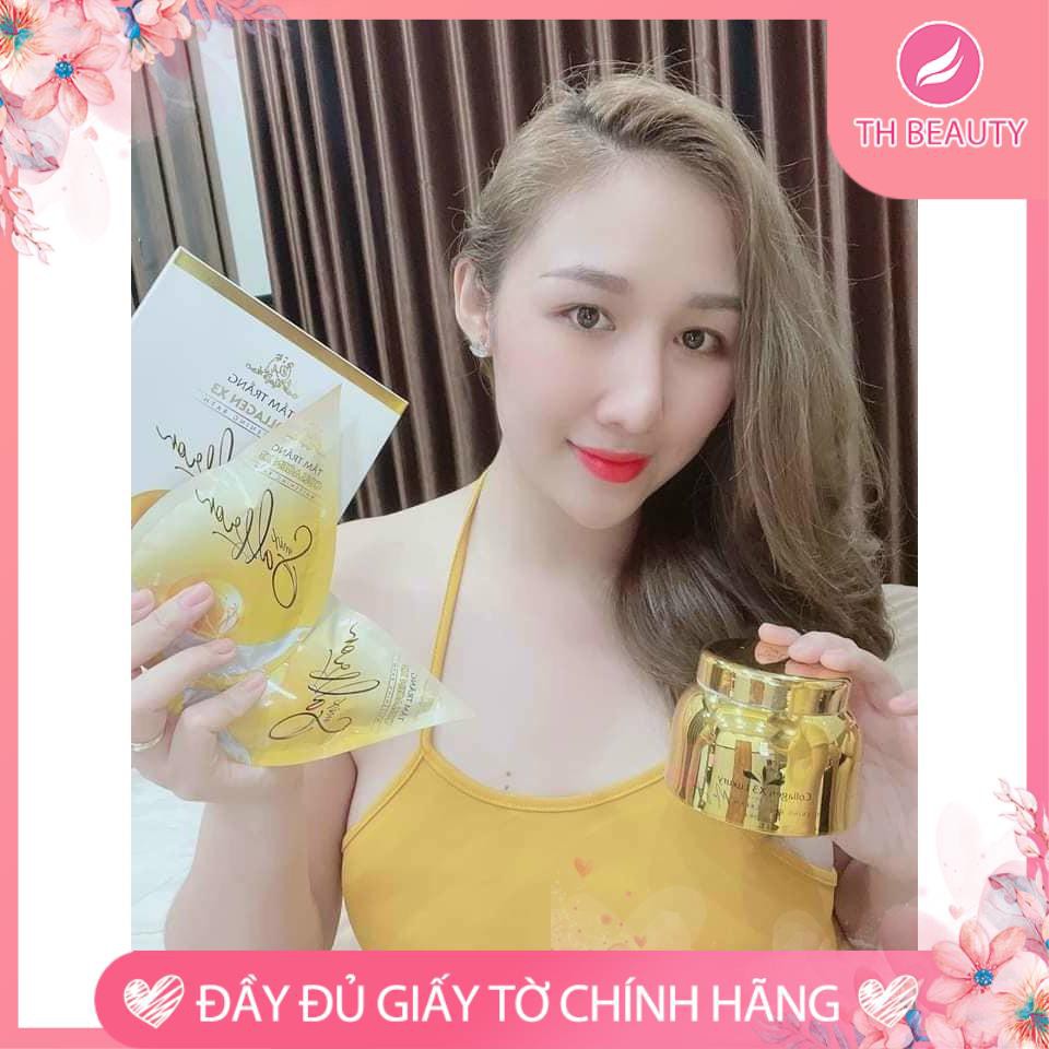 &lt;Thật 100%&gt;  Tắm Trắng Collagen X3 Mix Saffron