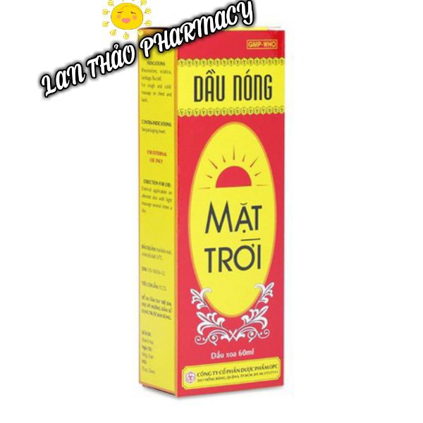 Dầu nóng Mặt Trời 60ml